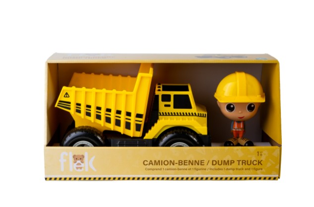 FLEK - CAMION BENNE AVEC FIGURINE ALEX