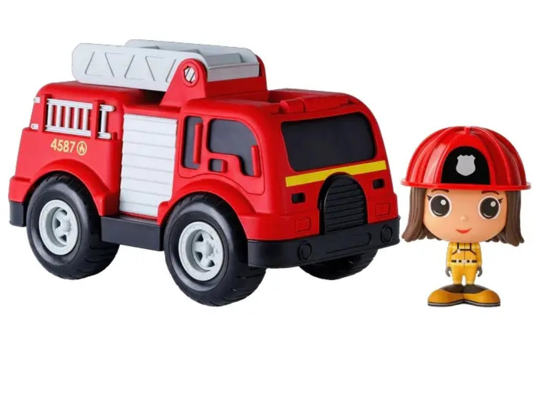 FLEK - CAMION DE POMPIER AVEC FIGURINE KIM