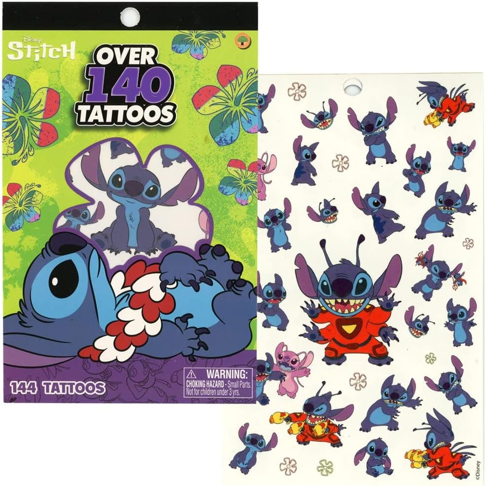 STITCH DISNEY TATTOO PACK 4 SHEETS