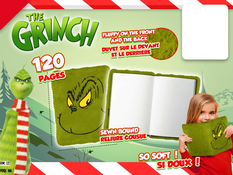 JOURNAL INTIME EN PELUCHE GRINCH