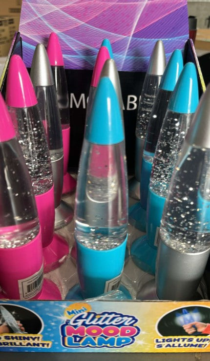 LAVA LAMP MINI - GLITTER AMBIENCE LAMP 7.5" ASST