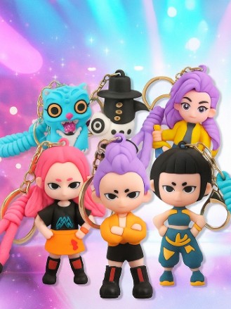 K-POP WARRIORS - KPOP GIRL GROUP DEMON HUNTERS FIGURES KEYCHAIN ASST