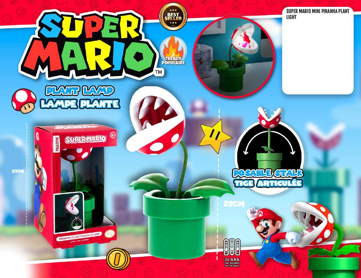 SUPER MARIO - PIRANHA PLANT MINI LAMP