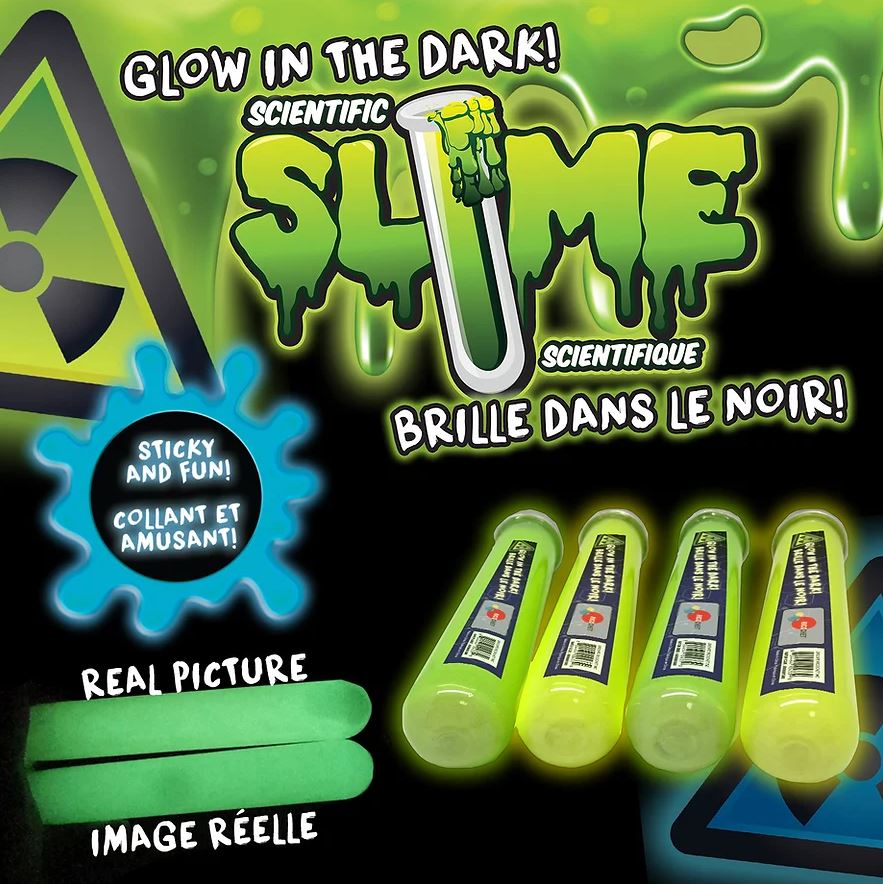 TUBE DE GLUE (SLIME) BRILLE DANS LE NOIR