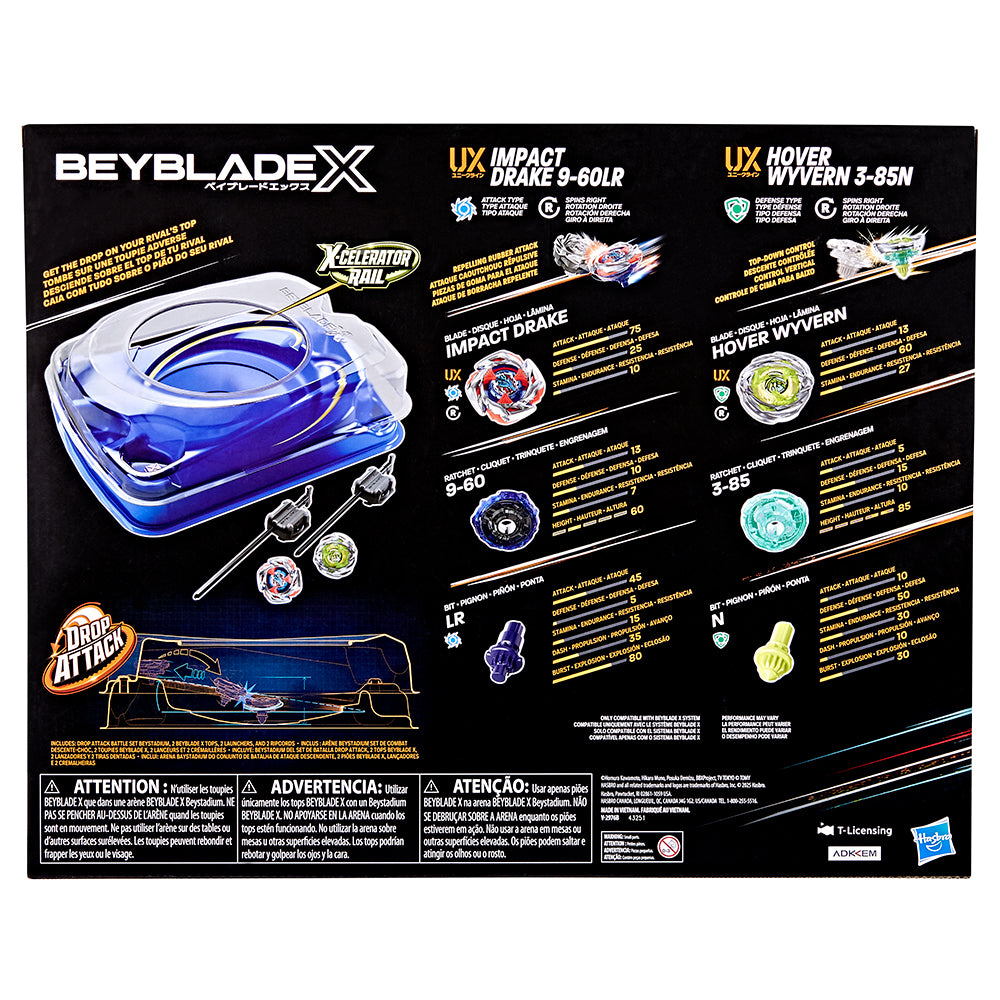 BEYBLADE X - SET DE COMBAT DESCENTE-CHOC (ARÈNE)