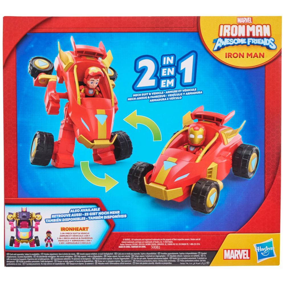 ENSEMBLE 2-EN-1 IRON MAN ET SES AMIS (ARMURE ET VÉHICULE)