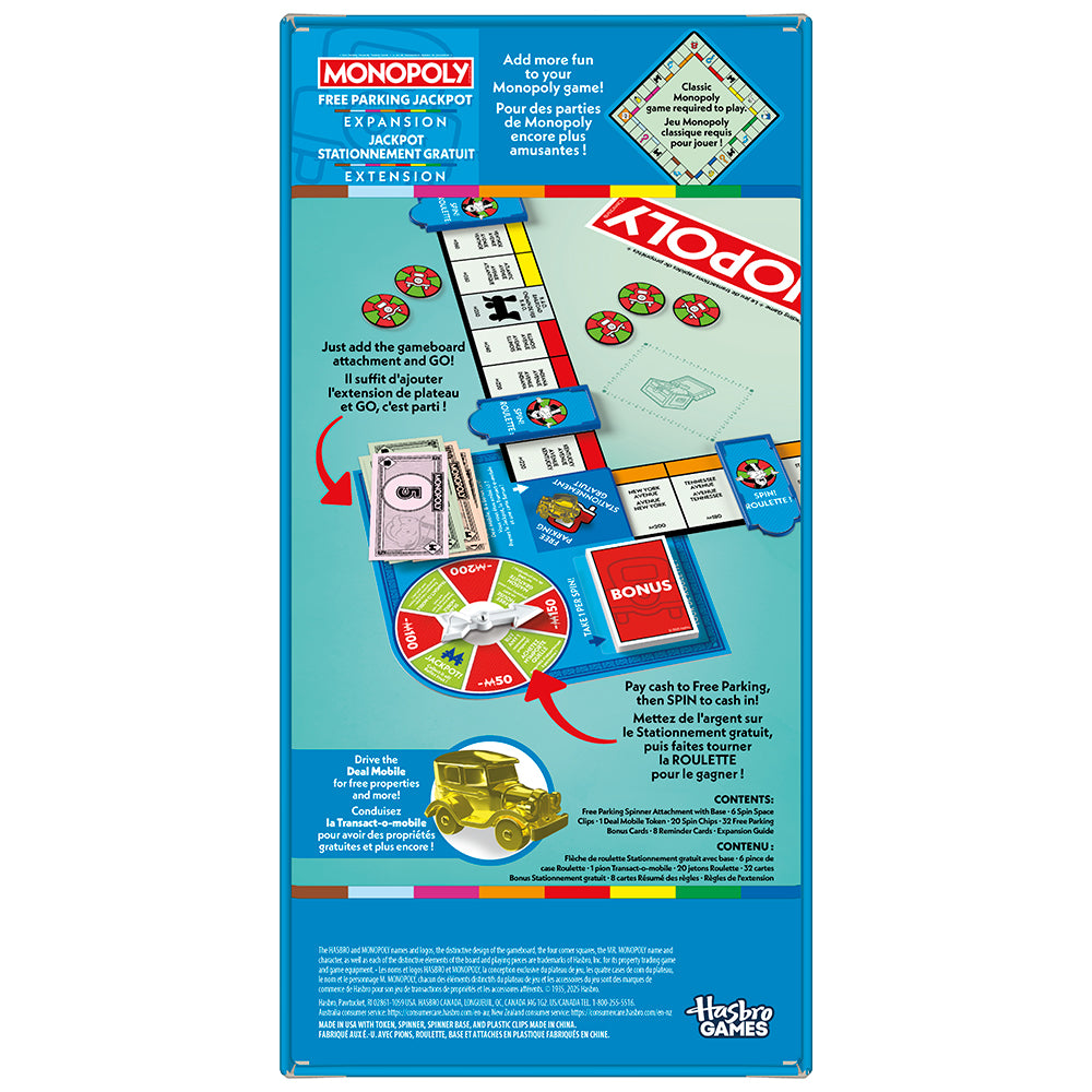 MONOPOLY GAME - FREE PARKING JACKPOT EXTENSION (BILINGUAL)