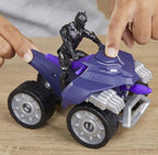 MARVEL - AVENGERS BLACK PANTHER FIGURE AND 10 CM VEHICLE - CLAW STRIKE ATV (BLACK PANTHER)