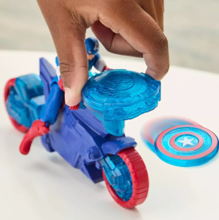 MARVEL AVENGERS - CAPTAIN AMERICA SHIELD LAUNCHER MOTORCYCLE (CAPTAIN AMERICA)