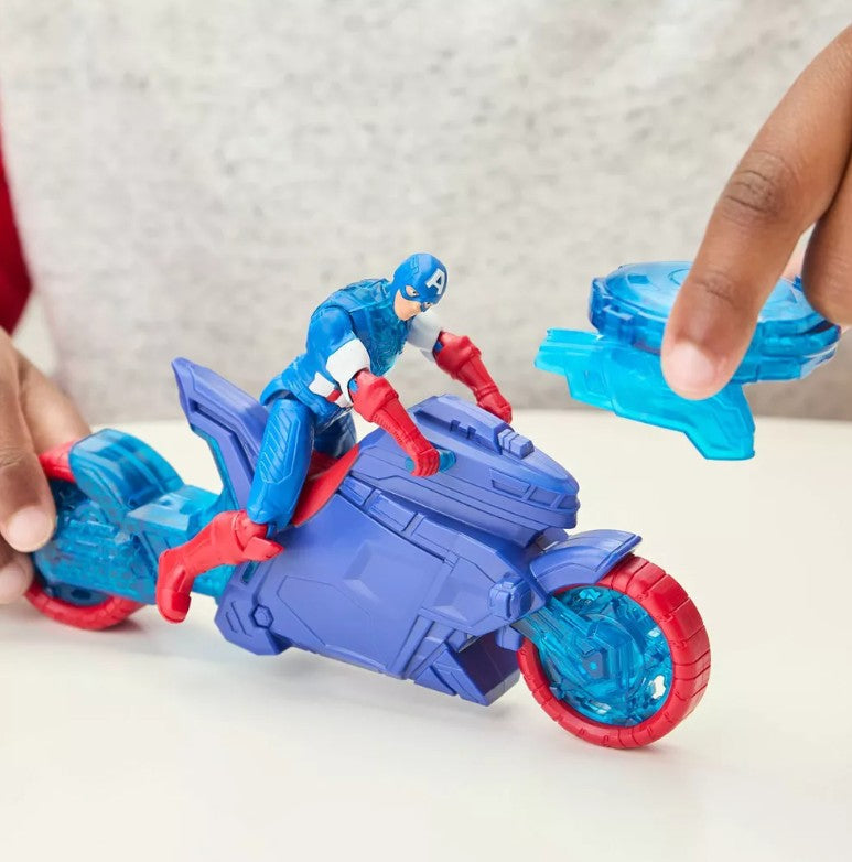 MARVEL AVENGERS - CAPTAIN AMERICA SHIELD LAUNCHER MOTORCYCLE (CAPTAIN AMERICA)