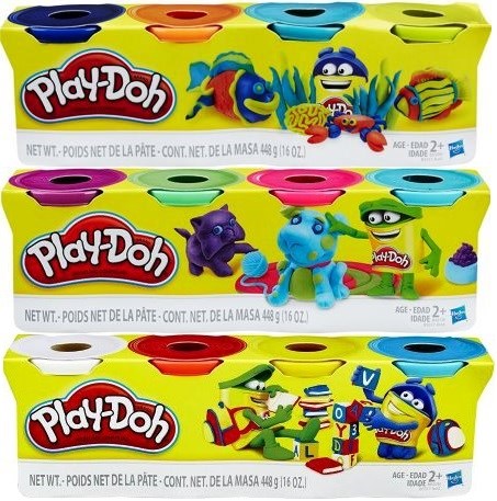 PLAY-DOH PÂTE À MODELER - ENSEMBLE DE 4 POTS CLASSIQUES ASST