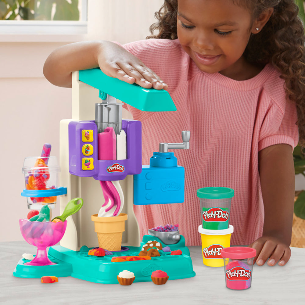 PLAY-DOH MODELING DOUGH - RAINBOW SWIRL ICE CREAM PLAYSET