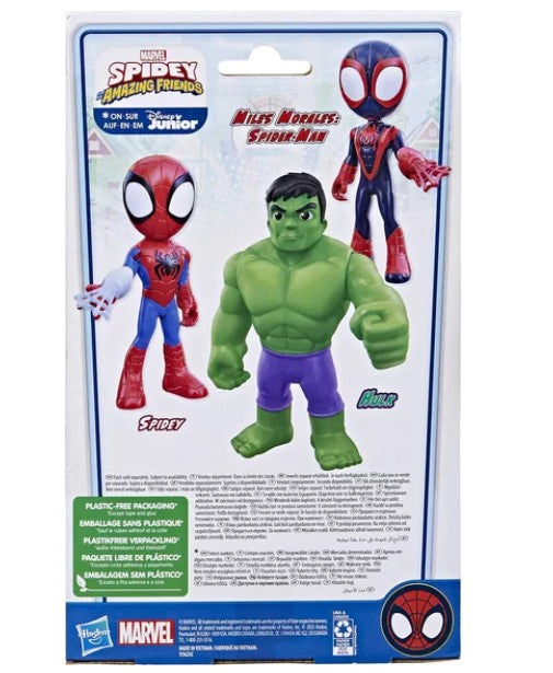 SPIDEY ET SES AMIS EXTRAORDINAIRES - FIGURINE HULK GÉANTE DE 22,5 CM