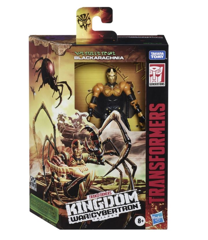TRANSFORMERS GENERATIONS WAR FOR CYBERTRON KINGDOM - WFC-K5 BLACKARACHNIA DELUXE FIGURE - SPIDER