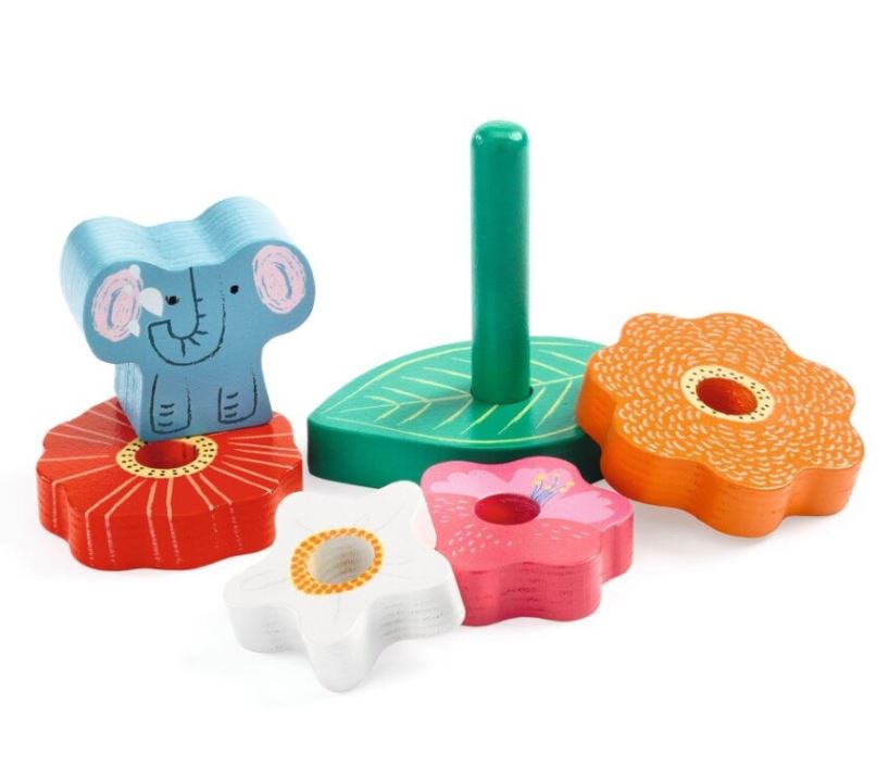 DJECO - HAPPY BILINGUAL PUZZLE AND STACK
