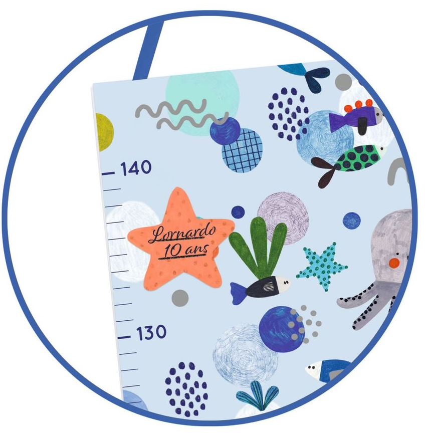 AQUATIC LIFE WALL GROWTH CHART