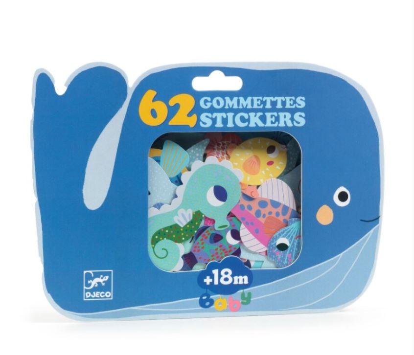 DJECO STICKERS - SEA ANIMALS