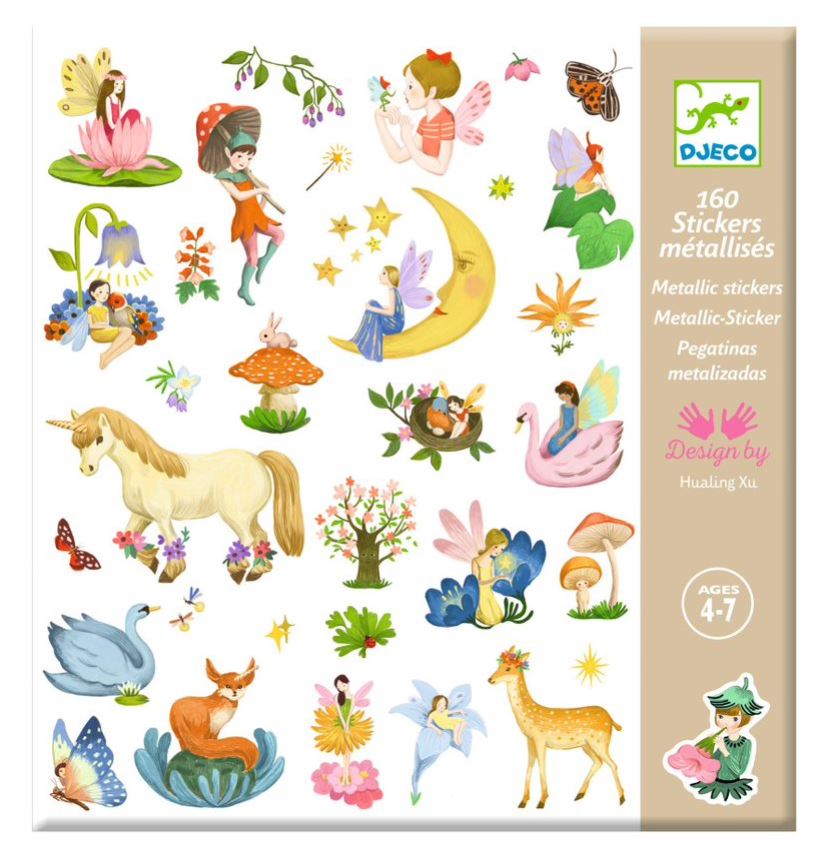 DJECO METALLIC STICKERS - FANTASY