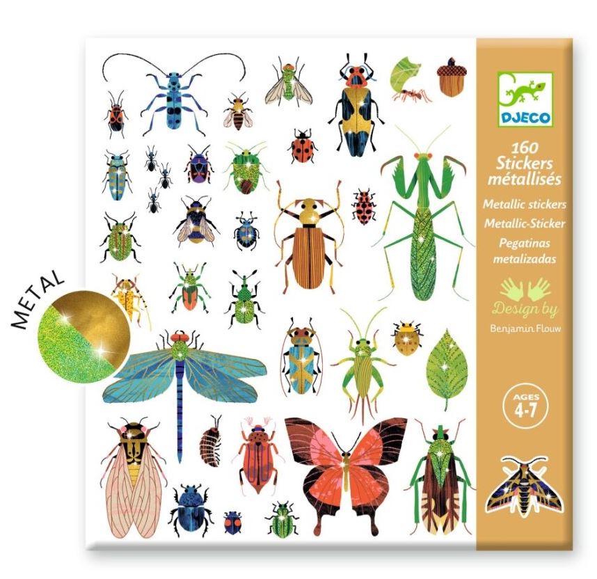 DJECO METALLIC STICKERS - MICROCOSMOS #CO 10#