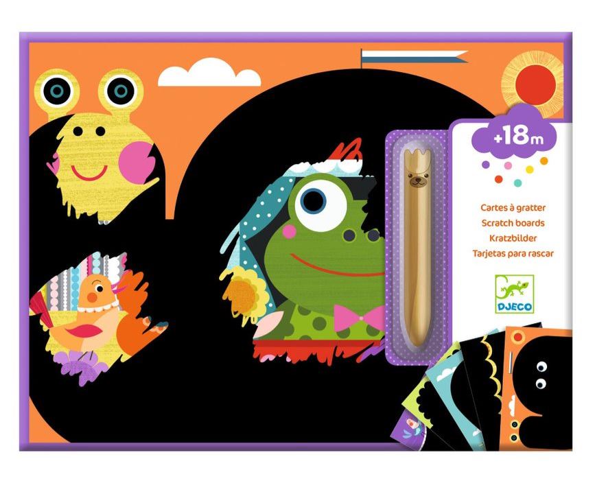 DJECO - SCRATCH CARDS - FUN TO DISCOVER