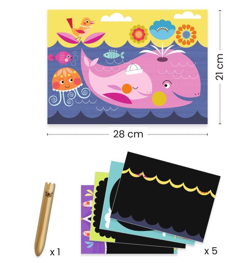 DJECO - SCRATCH CARDS - FUN TO DISCOVER