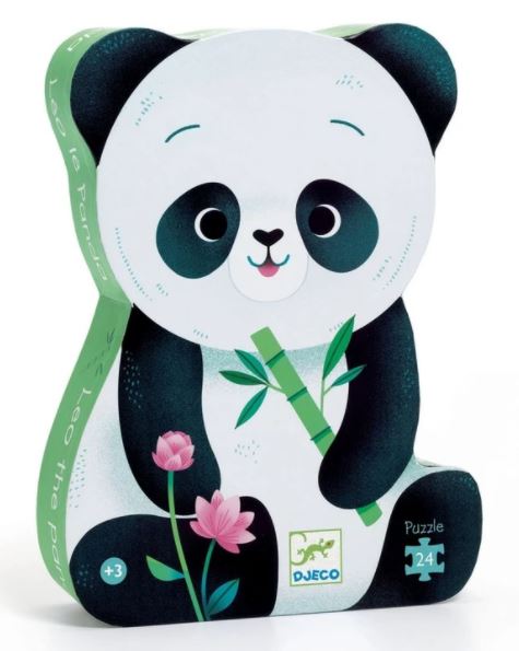 DJECO JIGSAW PUZZLE 24 PIECES - LEO THE PANDA (SILHOUETTE)