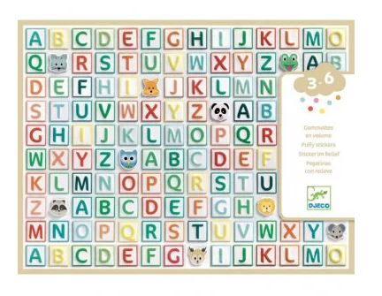 3D ALPHABET STICKERS