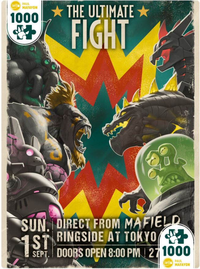 IELLO PUZZLE 1000 PIECES - UNIVERSE THE ULTIMATE FIGHT KING OF TOKYO MONSTERS (#14) #70130-002