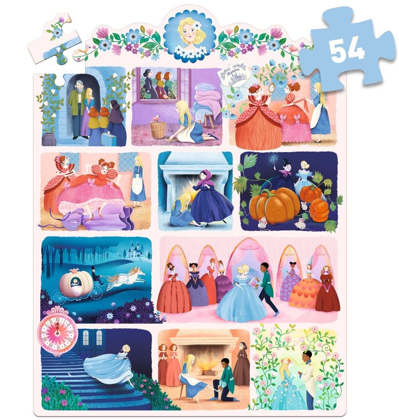 DJECO PUZZLE 54 PIECES - CINDERELLA STORY #07053
