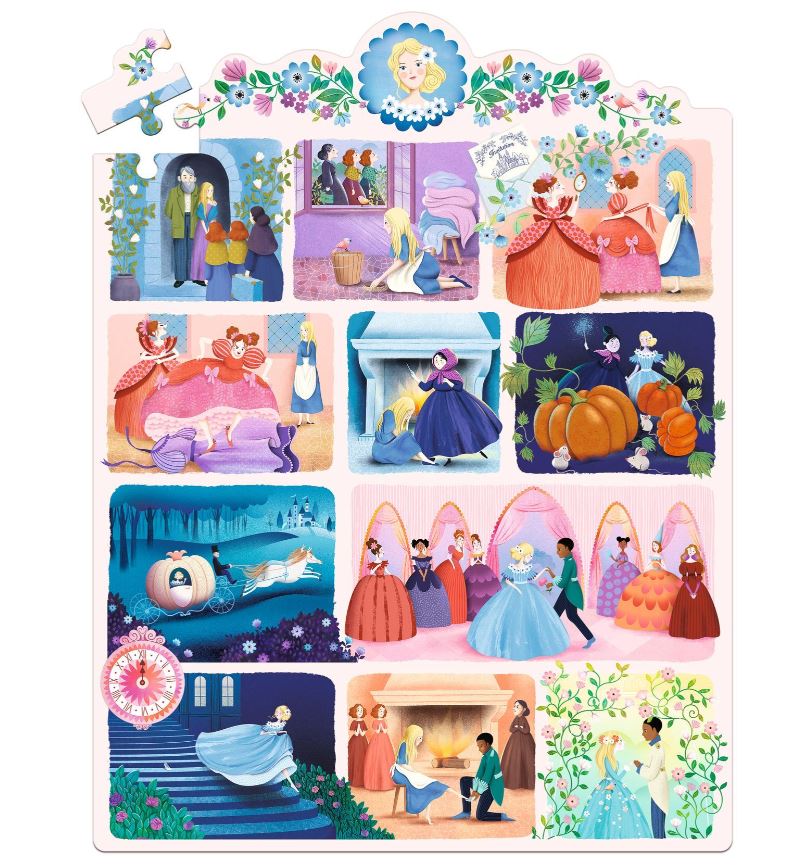 DJECO PUZZLE 54 PIECES - CINDERELLA STORY #07053
