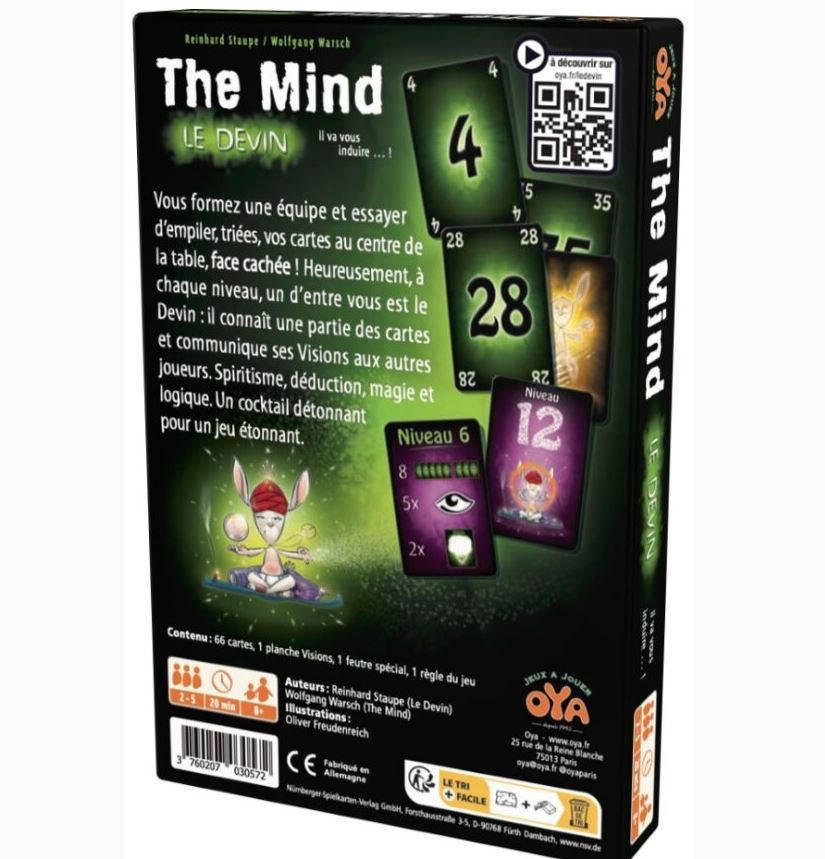 JEU THE MIND - LE DEVIN - Version française