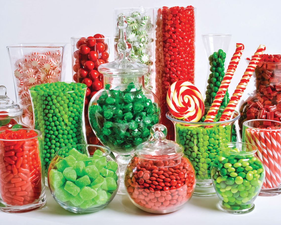 VERMONT CHRISTMAS COMPANY JIGSAW PUZZLE 1000 PIECES - CHRISTMAS CANDY BUFFET #VC131