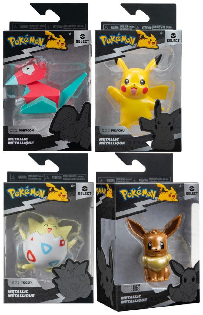POKEMON SELECT - FIGURINE DE COMBAT MÉTALLIQUE 3"