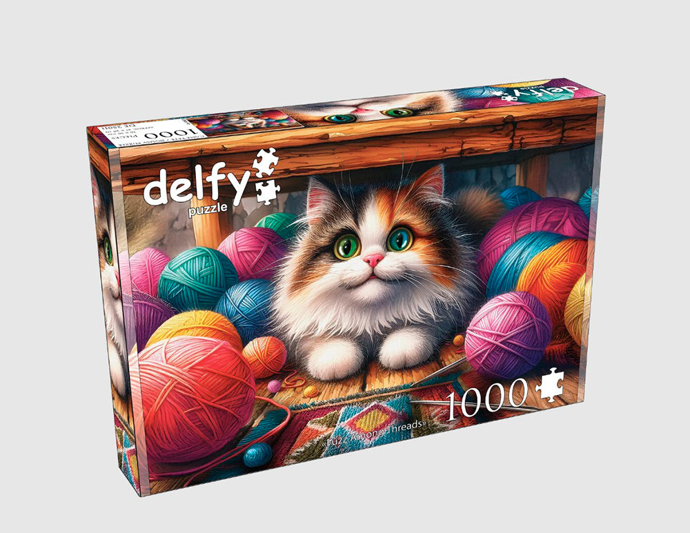 DELFY JIGSAW PUZZLE 1000 PIECES - FUZZ AMONG THREADS #DE-25011