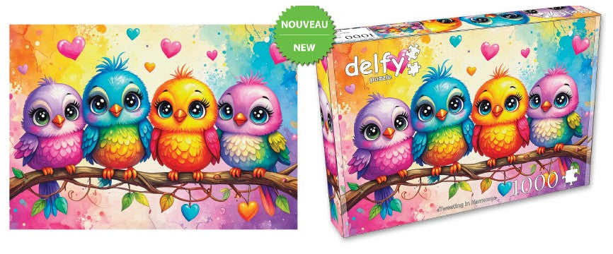 DELFY JIGSAW PUZZLE 1000 PIECES - TWEETING IN HARMONY #DE-26025