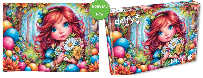DELFY JIGSAW PUZZLE 1000 PIECES - FLORAL HARMONY #DE-26007
