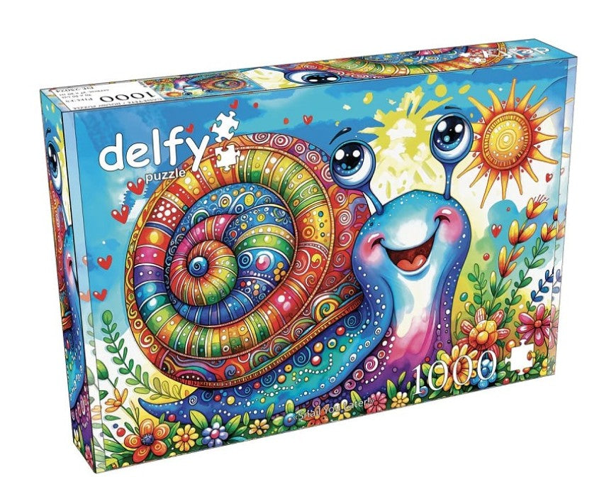 DELFY CASSE-TÊTE 1000 PIÈCES - ON S'ESCARGOTE PLUS TARD (SNAIL YOU LATER!) #DE-25024