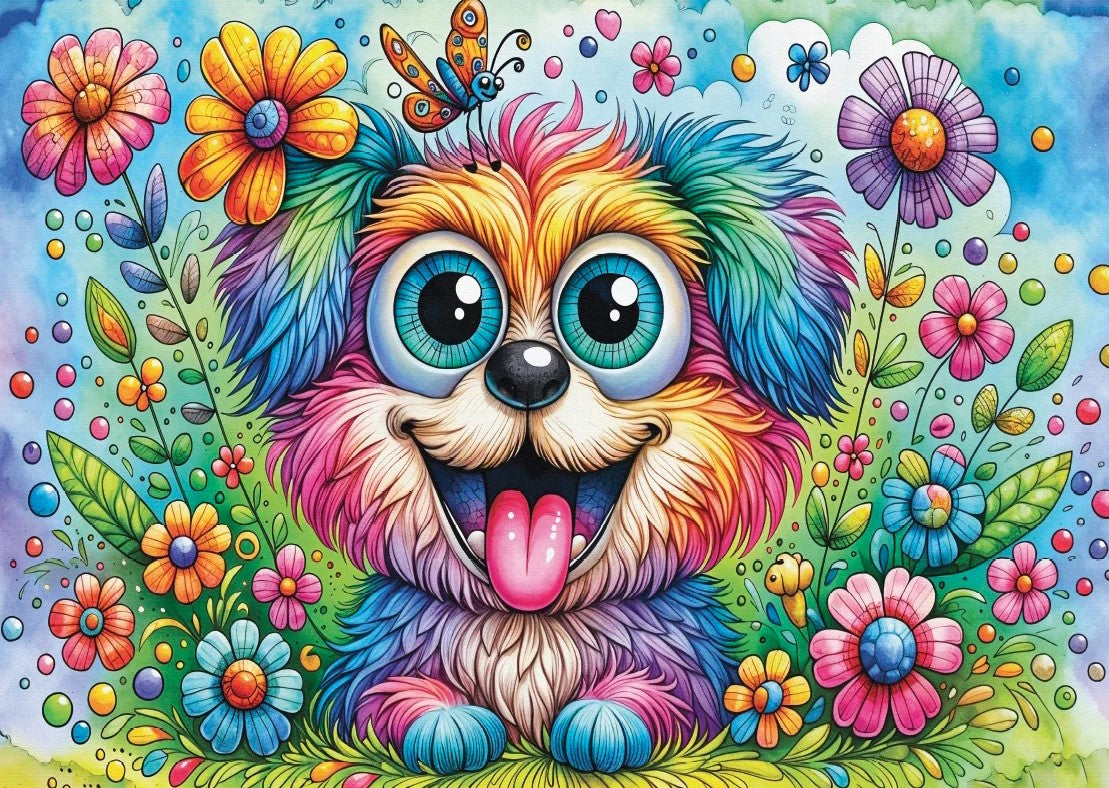 DELFY JIGSAW PUZZLE 1000 PIECES - PAWSITIVE VIBES #DE-24036