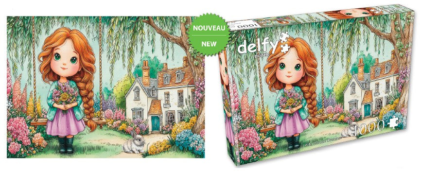 DELFY JIGSAW PUZZLE 1000 PIECES - LITTLE GARDEN DREAMS #DE-26013