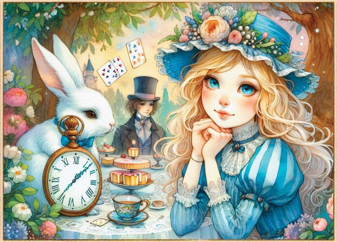 DELFY JIGSAW PUZZLE 1000 PIECES - CHARMING TEA #DE-24023