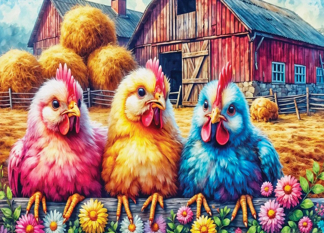 DELFY JIGSAW PUZZLE 1000 PIECES - EGG-FANT TRIO #DE-24028
