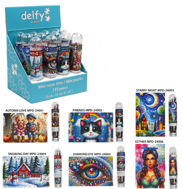 DELFY - MINI JIGSAW PUZZLE 150 PIECES ASSORTMENT 1