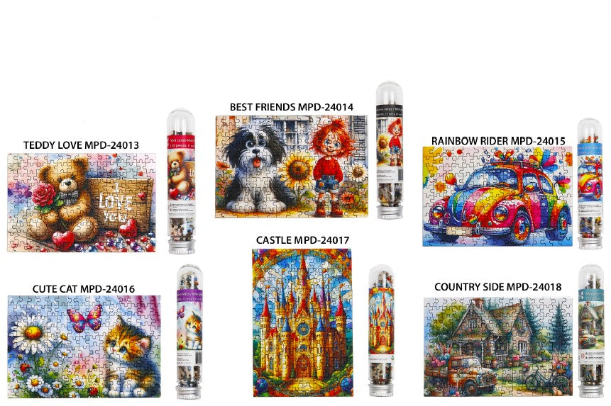 DELFY - 150-PIECE MINI JIGSAW PUZZLE ASSORTMENT 3 ASST