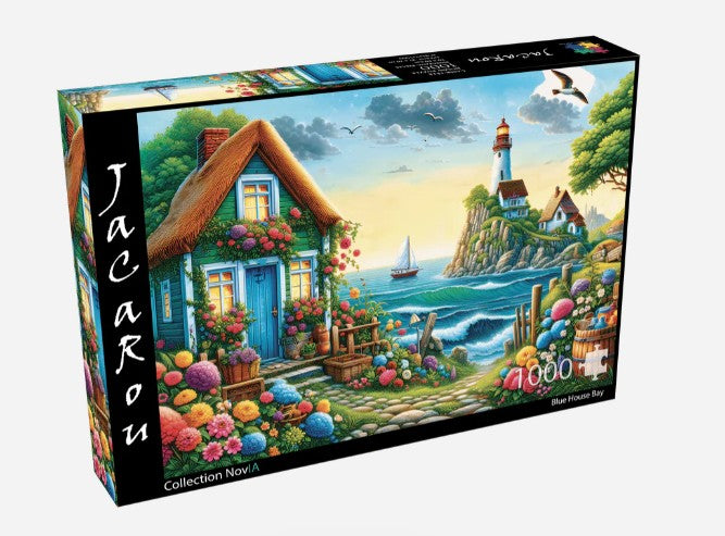 JACAROU PUZZLE 1000 PIECES - BLUE HOUSE BAY #JP-BLHO1000