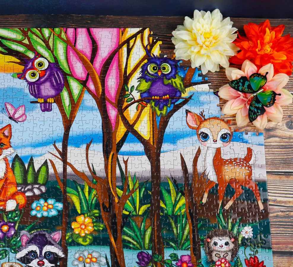 JACAROU PUZZLE 1000 PIECES - HARMONIE DE LA FORÊT BY ANIE MALTAIS