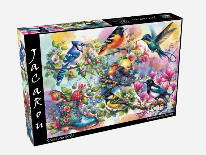 JACAROU CASSE-TÊTE 1000 PIÈCES - JOLIES BEAUTÉS À PLUMES #JP-LOVE1000
