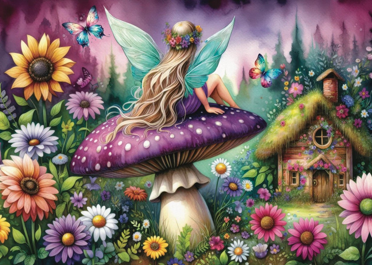 JACAROU PUZZLE 1000 PIECES - PURPLE MUSHROOM REST #JP-PURP1000