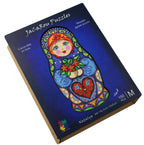 JACAROU WOODEN JIGSAW PUZZLE 150 PIECES - NATALYA RUSSIAN DOLL BY ANIE MALTAIS