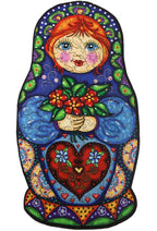 JACAROU WOODEN JIGSAW PUZZLE 150 PIECES - NATALYA RUSSIAN DOLL BY ANIE MALTAIS