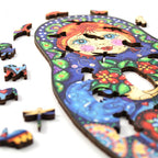 JACAROU WOODEN JIGSAW PUZZLE 150 PIECES - NATALYA RUSSIAN DOLL BY ANIE MALTAIS